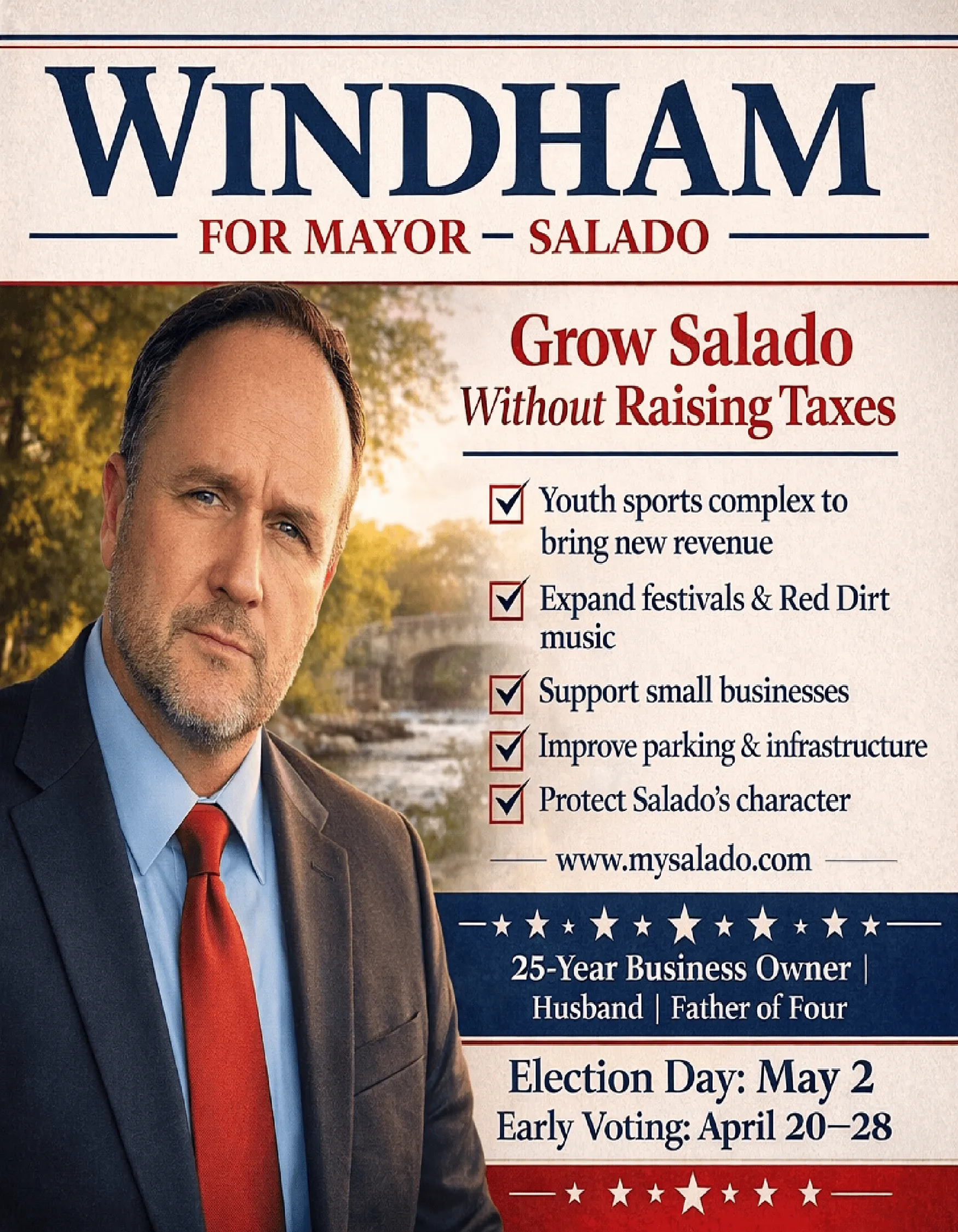 Greg Windham for Mayor &mdash; Campaign Flyer